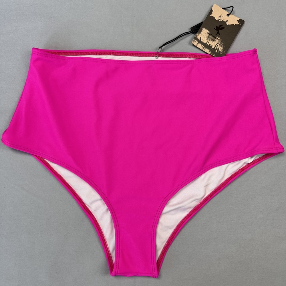 OneTeaspoon Nature Boy‎ Bottom Women's Medium Super Pink High Waist Bikini Swim
